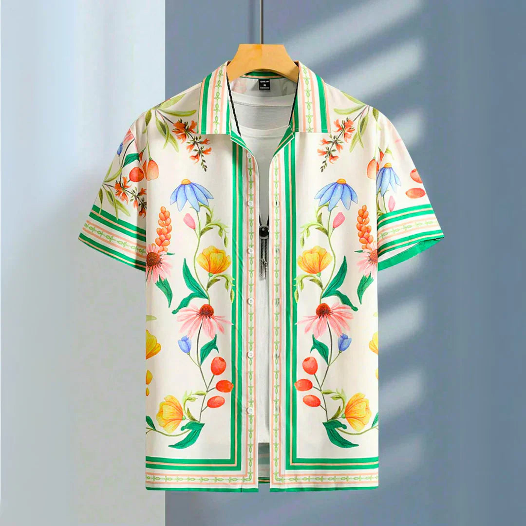 Reece - Luksuriøs Botanisk Design Skjorte