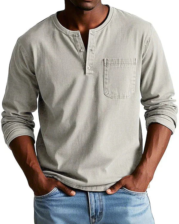 Sebastian - Premium Lightweight Denim Retro Shirt