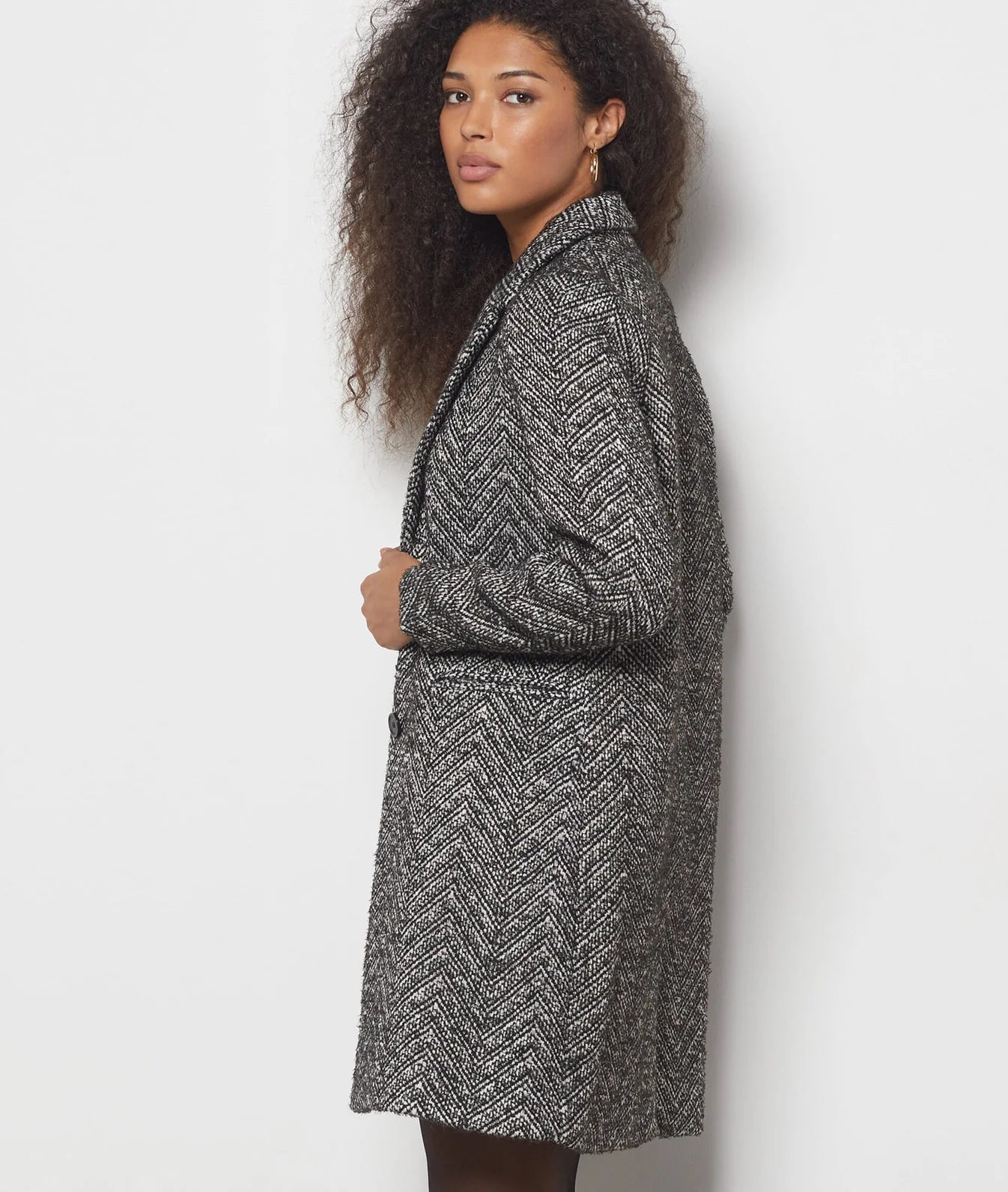 Suzan - Středně Dlouhý Vlněný Kabát