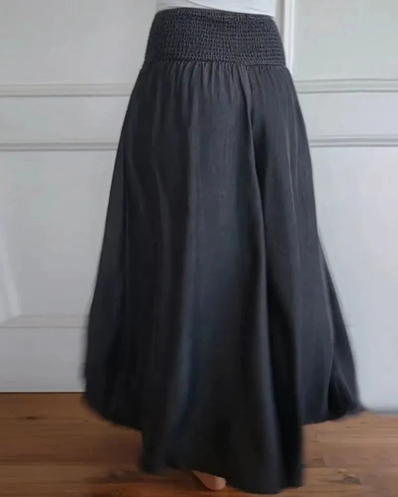 Jytte - Pantalones Anchos de Cintura Alta Ultra Cómodos