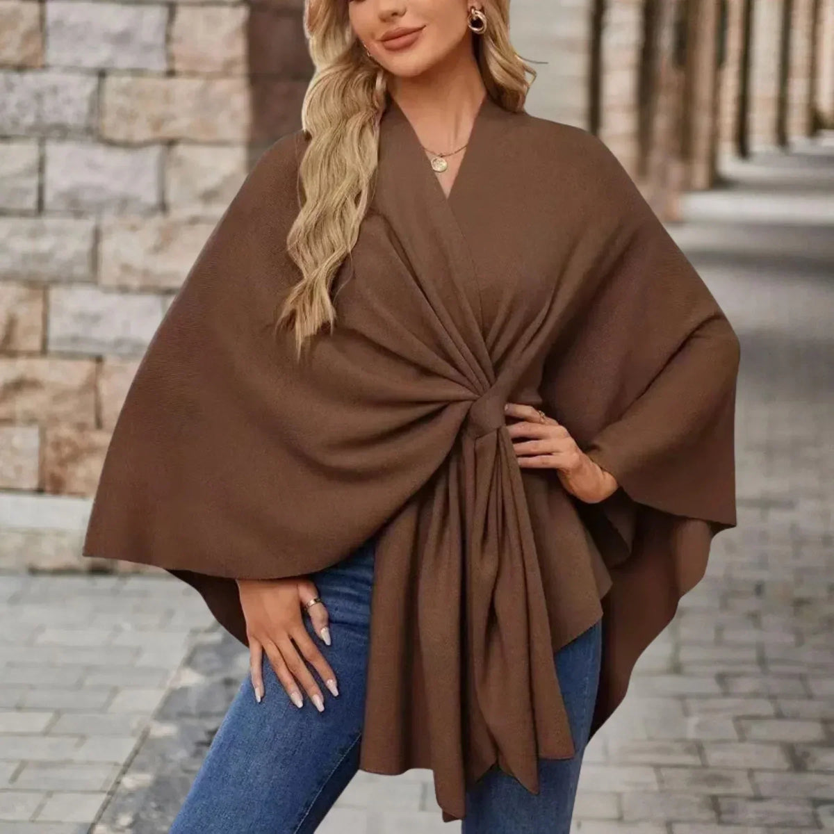 Cassidy - Elegantný Pohodlný Šálový Kabát