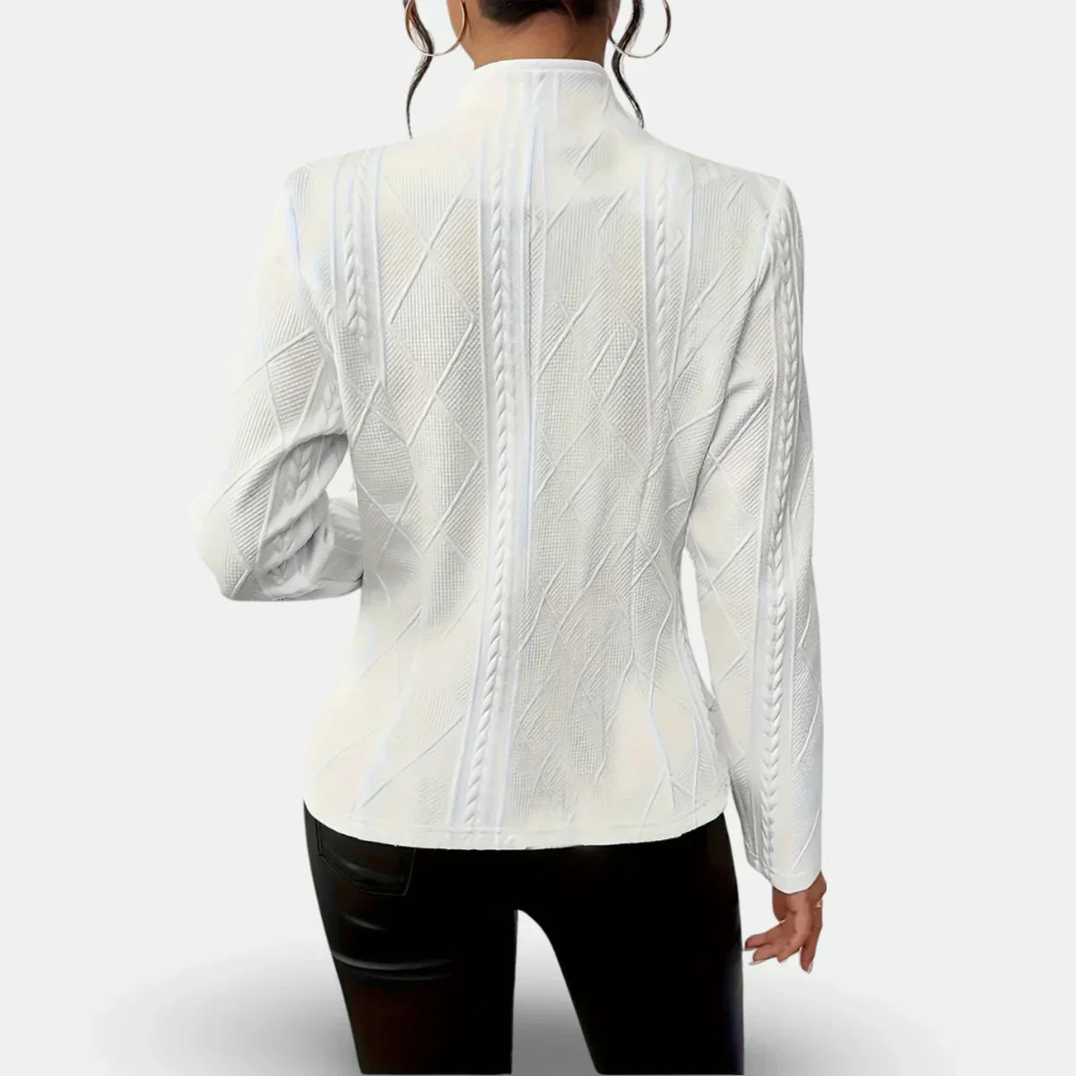 Rita - Blazer Élégant Ajusté à Relief