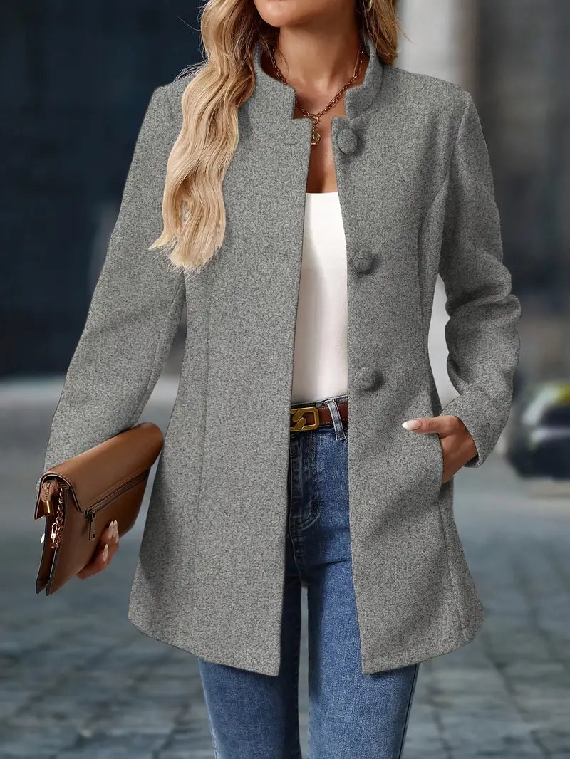 Priscilla - Elegant Blazer Style Long Jacket