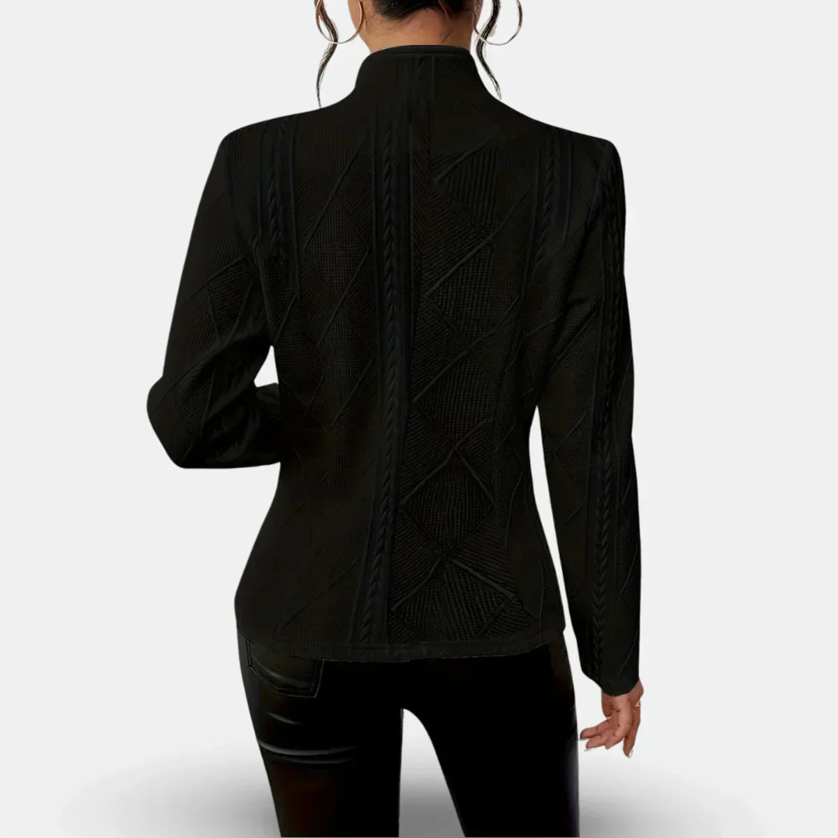 Rita - Blazer Élégant Ajusté à Relief