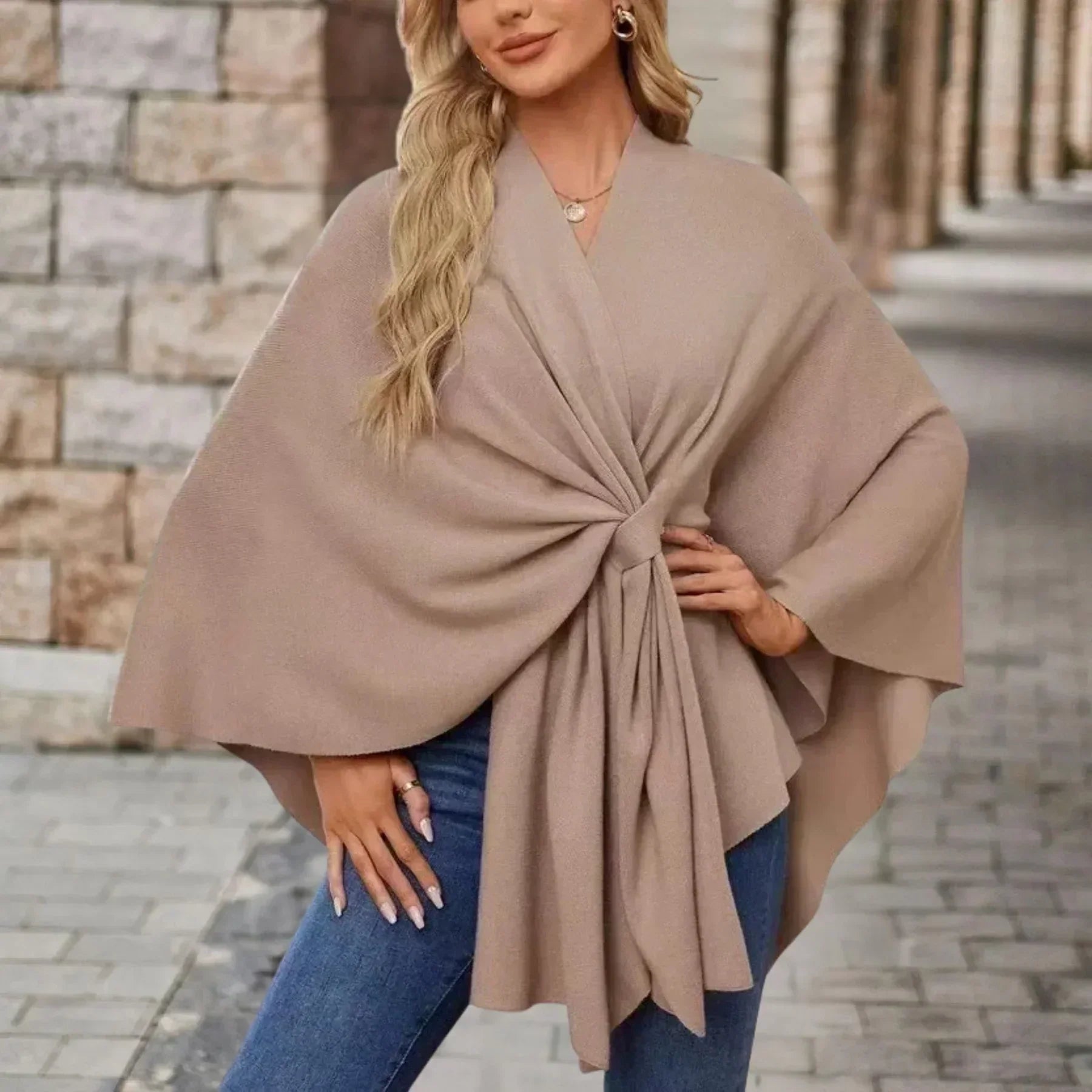 Cassidy - Elegantný Pohodlný Šálový Kabát