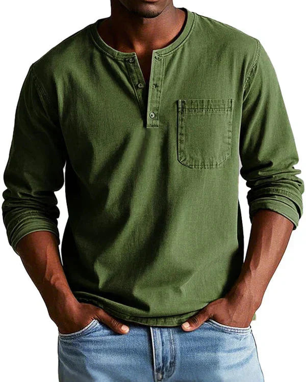 Sebastian - Premium Lightweight Denim Retro Shirt