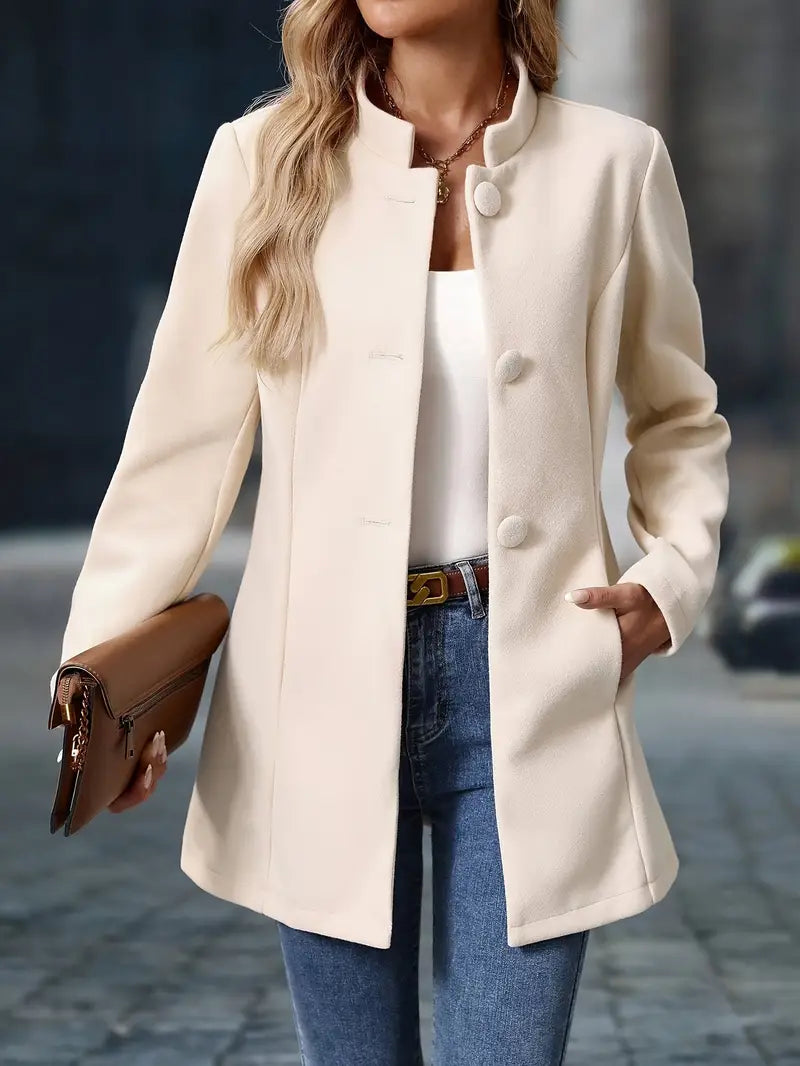 Priscilla - Elegant Blazer Style Long Jacket