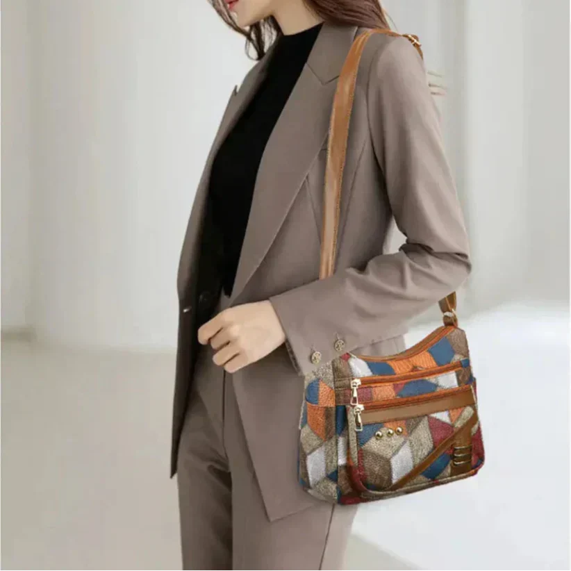 Allegra - Bolso Bandolera Elegante de Cuero Hecho a Mano