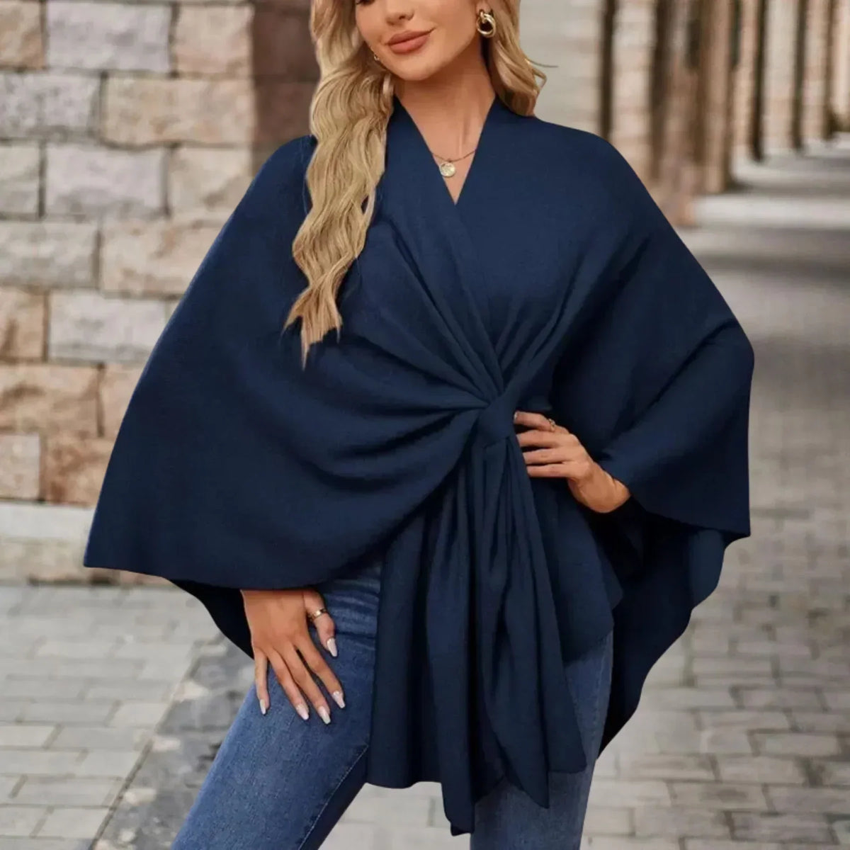 Cassidy - Elegantný Pohodlný Šálový Kabát