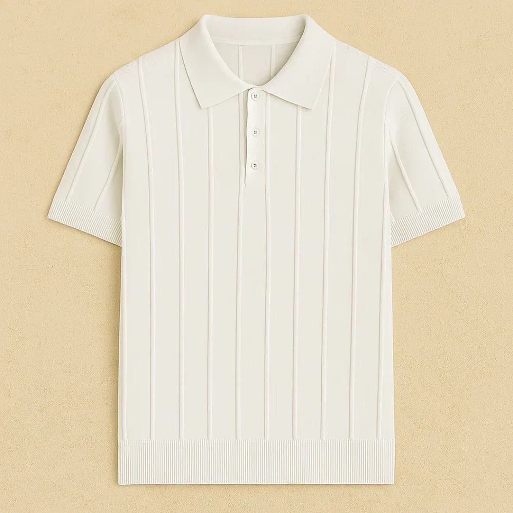 Alexandre - Premium Ribbet Strikket Poloshirt
