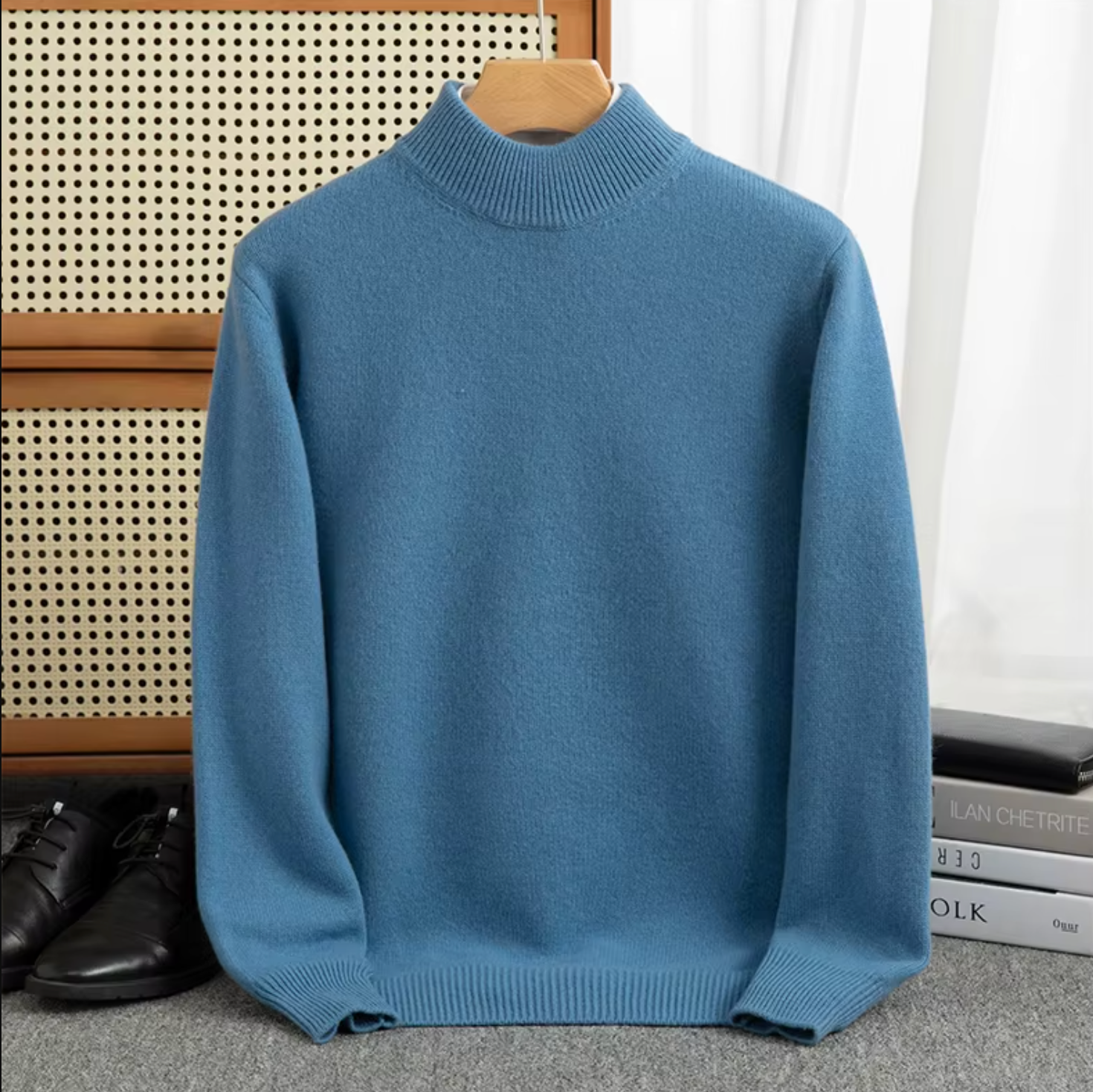 Marcin - Pull Homme en Cachemire Col Haut