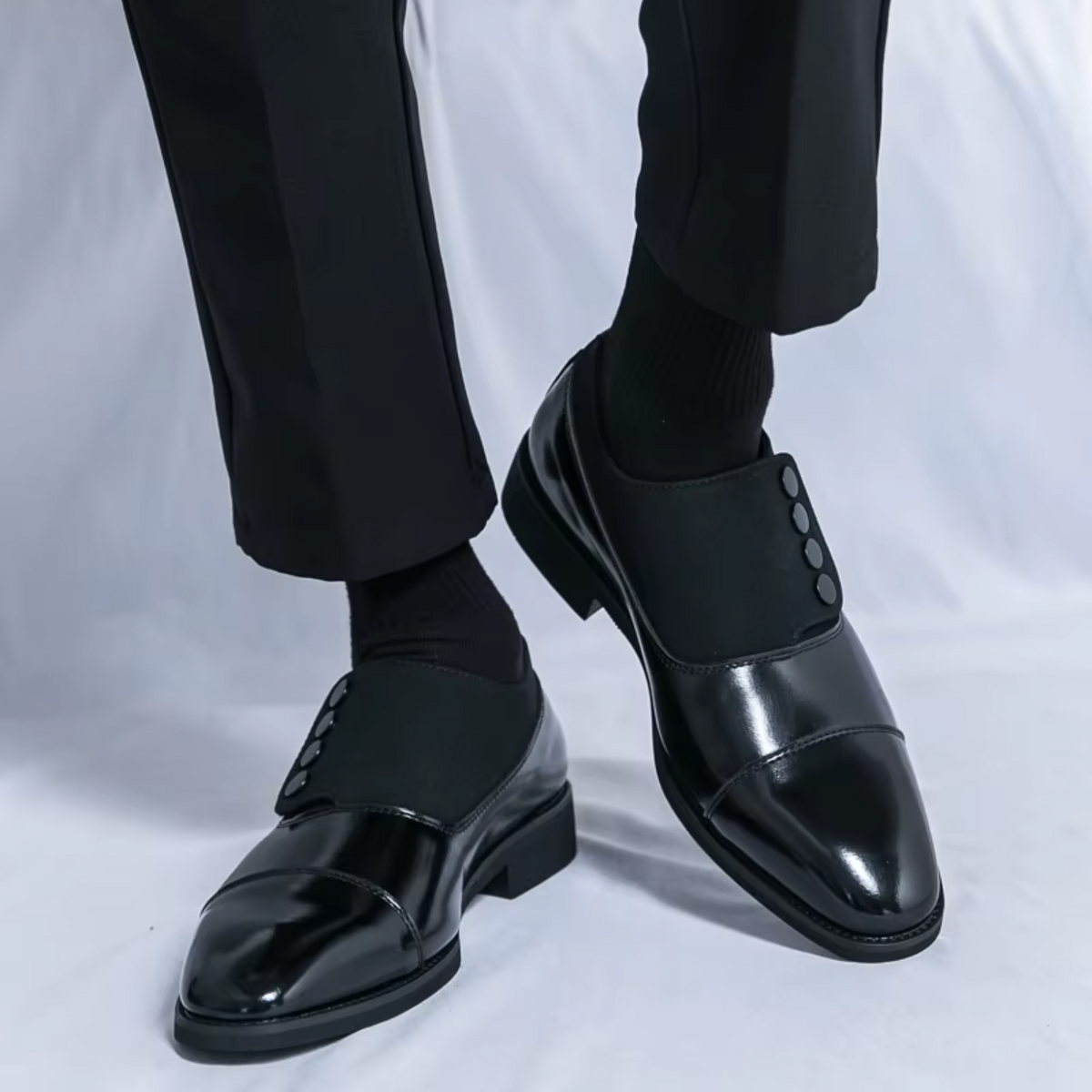Frédéric - Derbies Boutonnés en Cuir Premium