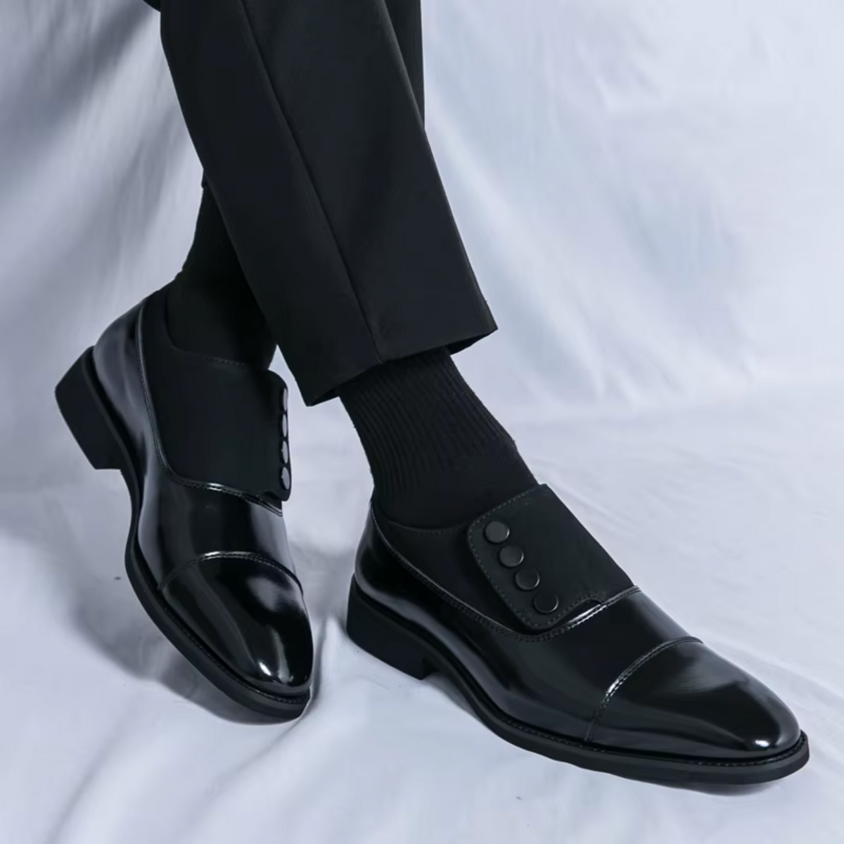 Frédéric - Derbies Boutonnés en Cuir Premium