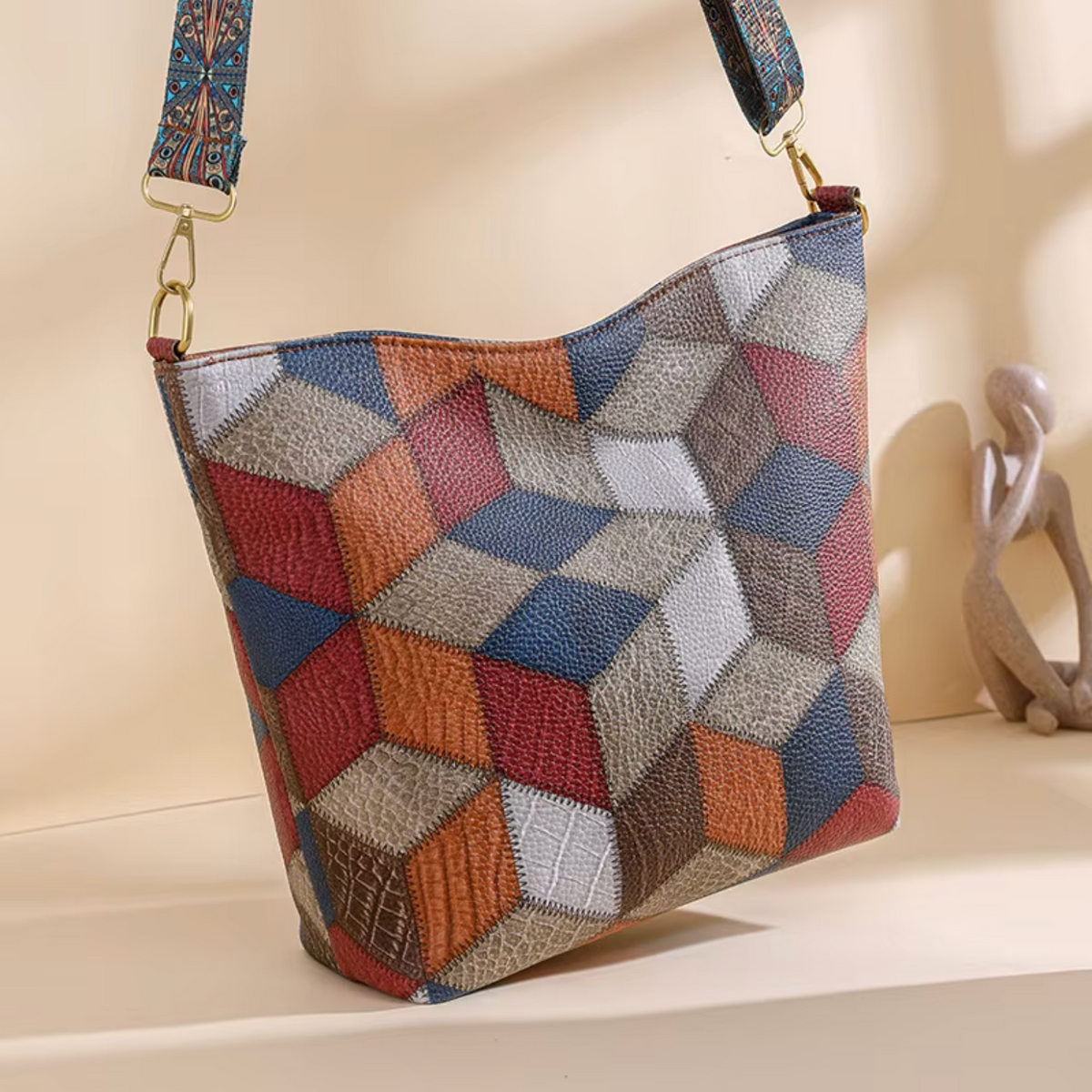 Alaia - Elegant Håndlavet Læder Crossbody Taske