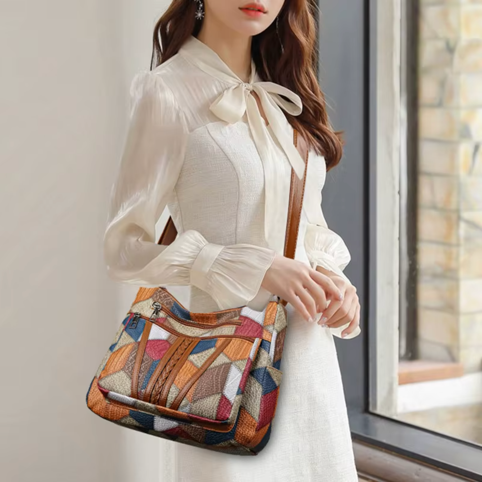 Giulia - Elegant Håndlavet Læder Crossbody Taske