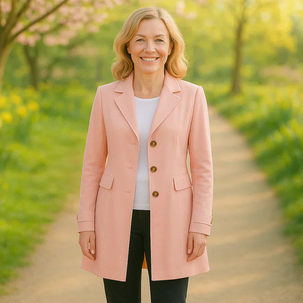 Elisenda - Klasický Esenciální Středně Dlouhý Trenchcoat