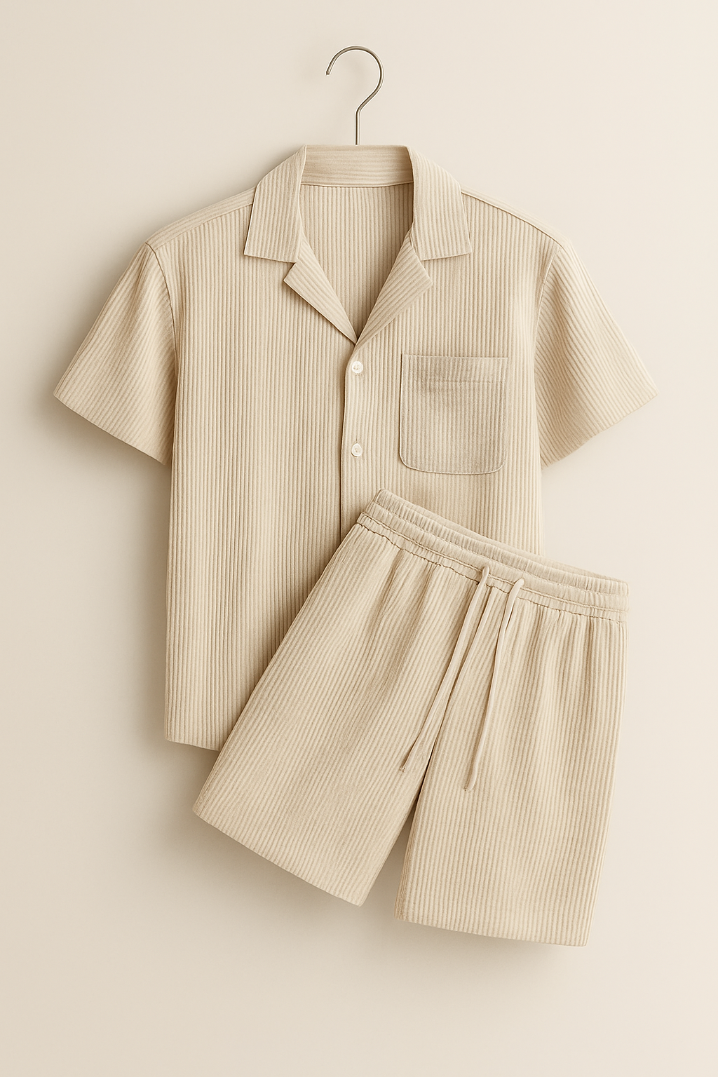 Eugen - Økologisk Bomulds Skjorte & Shorts Sæt