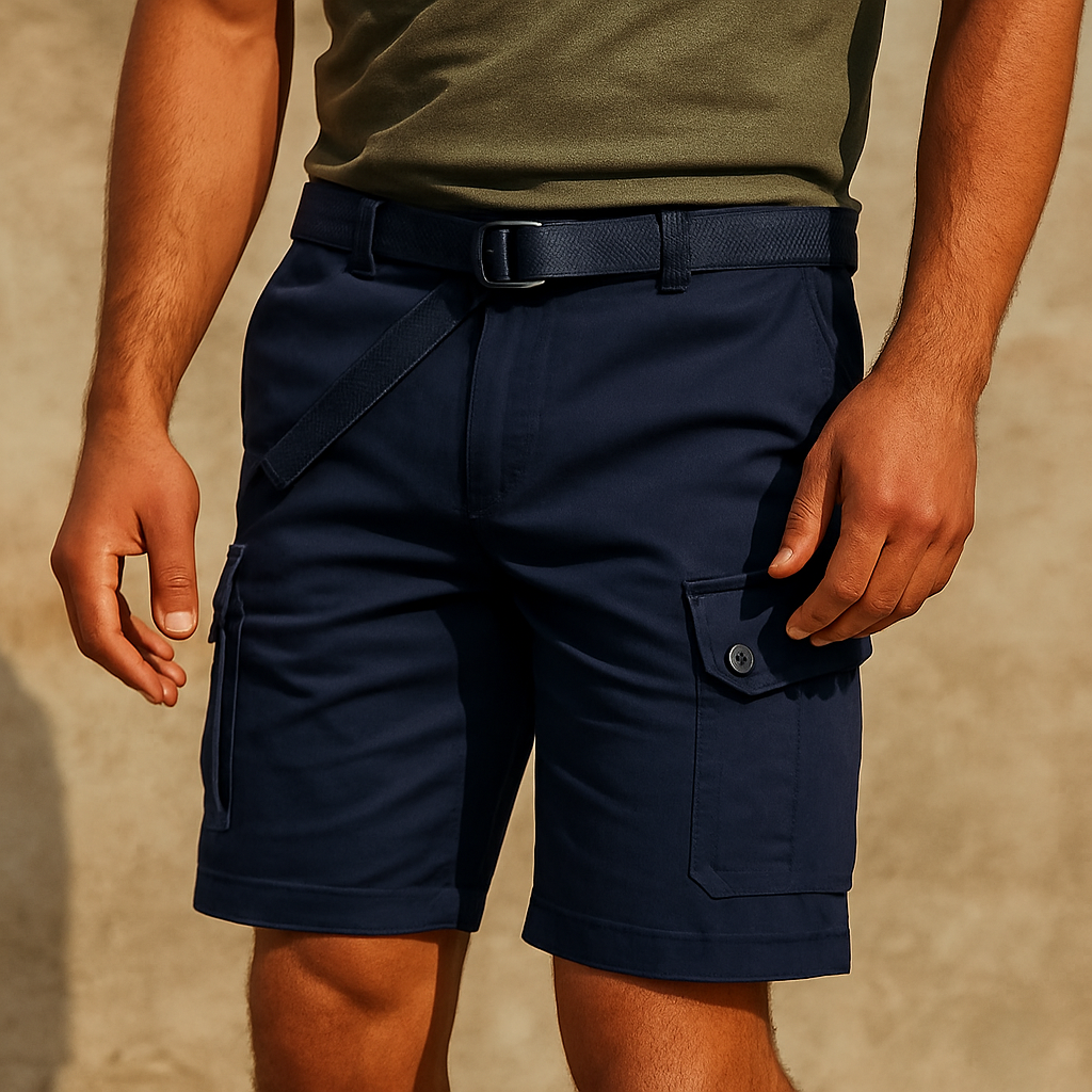 Marceau - Elegante Pocket Shorts med Bælte