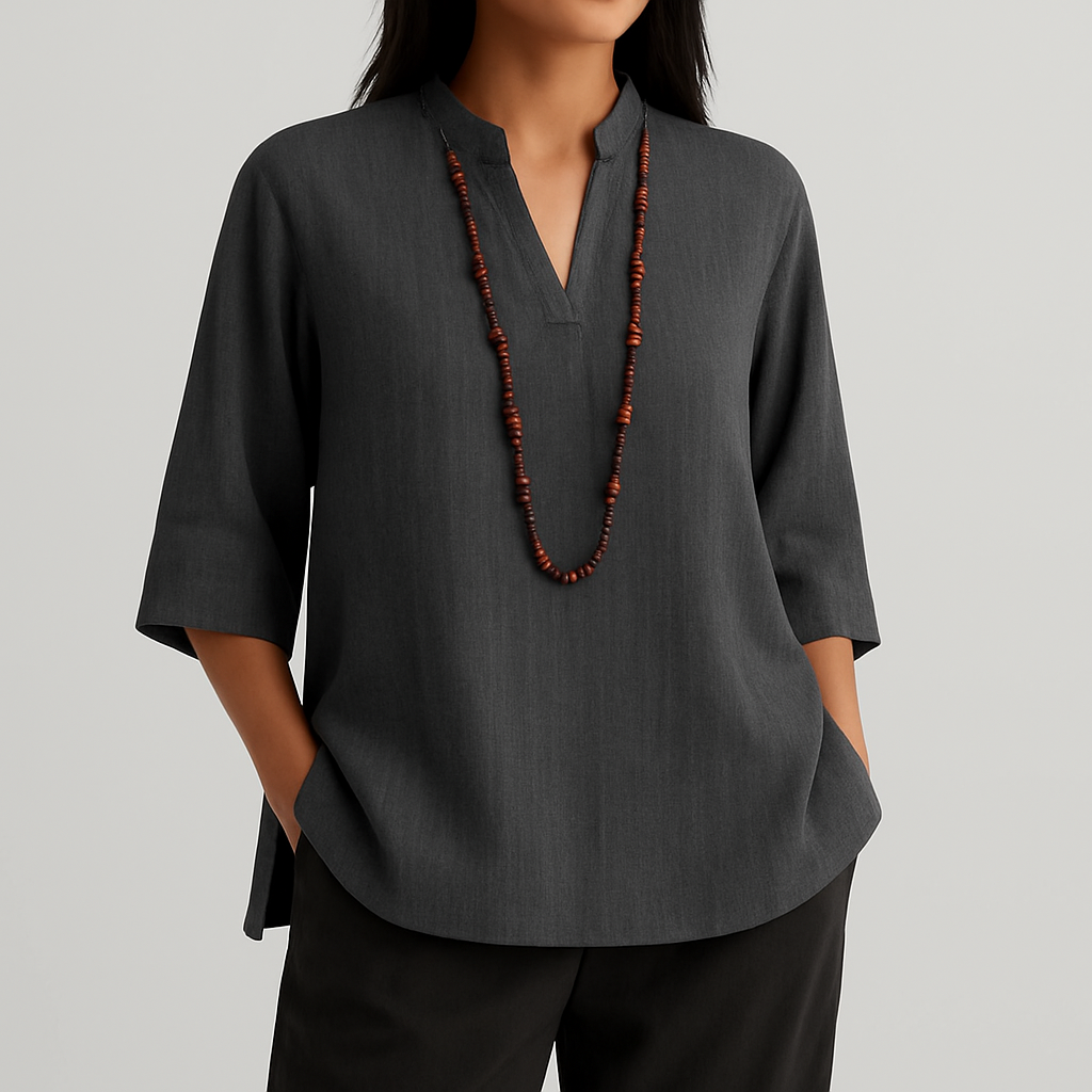 Nadejda - Voľná a Vzdušná Blúzka|Darovaný Náhrdelník