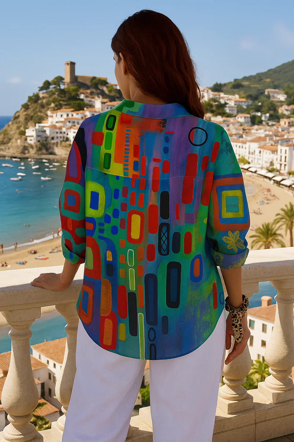 Anaelle - Kunstnerisk Skjorte i Blød & Let Bomuld