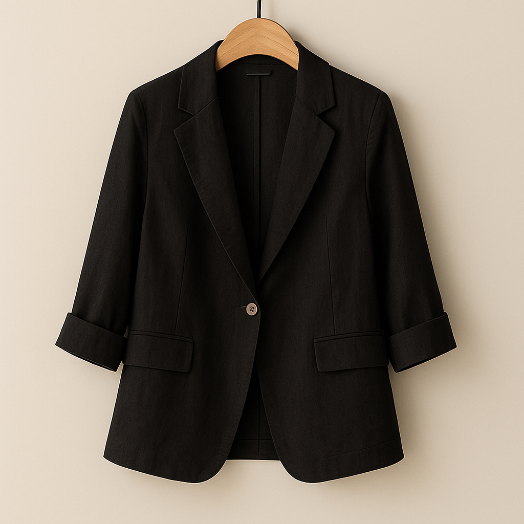 Hélène - Luxusný Elegantný Blejzer z Čistého Ľanu