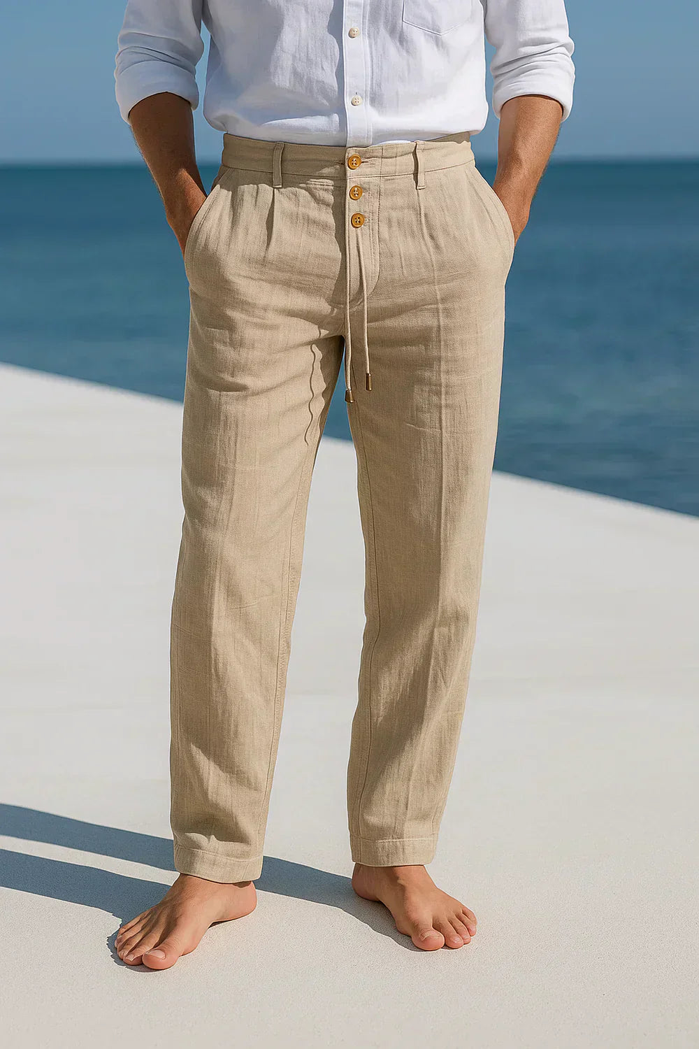Corentin - Pantalones de Lino Elegantes y Refinados