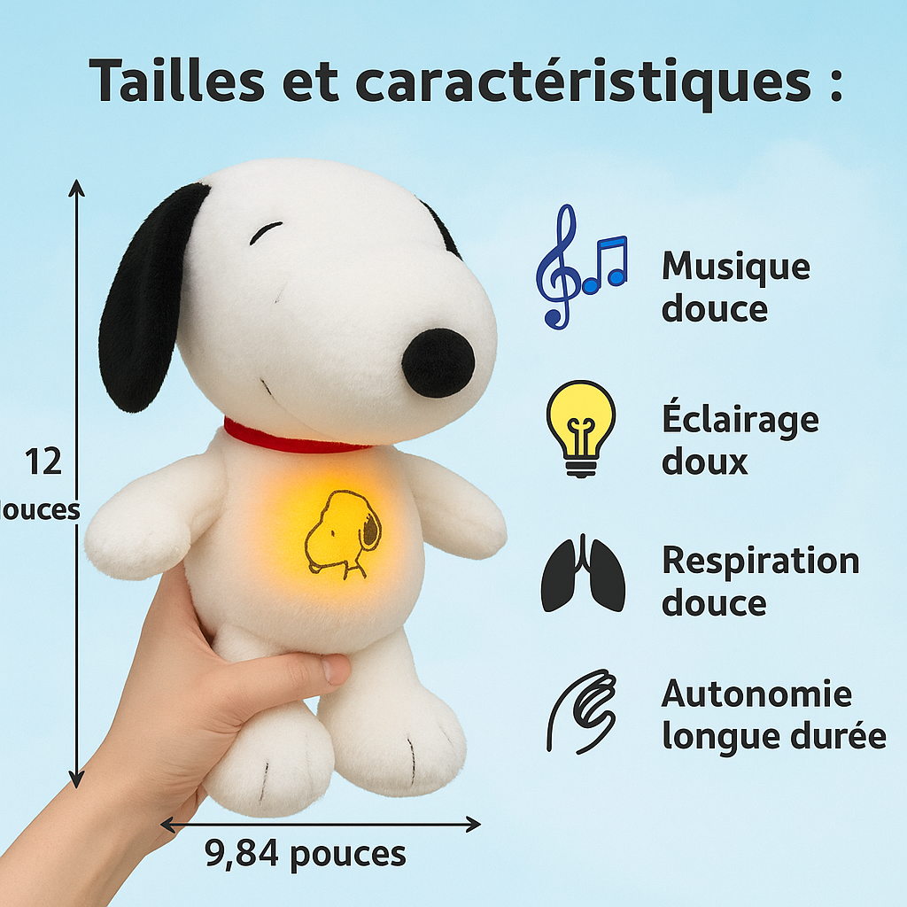 Snoopy® - Peluche Respiration Apaisante
