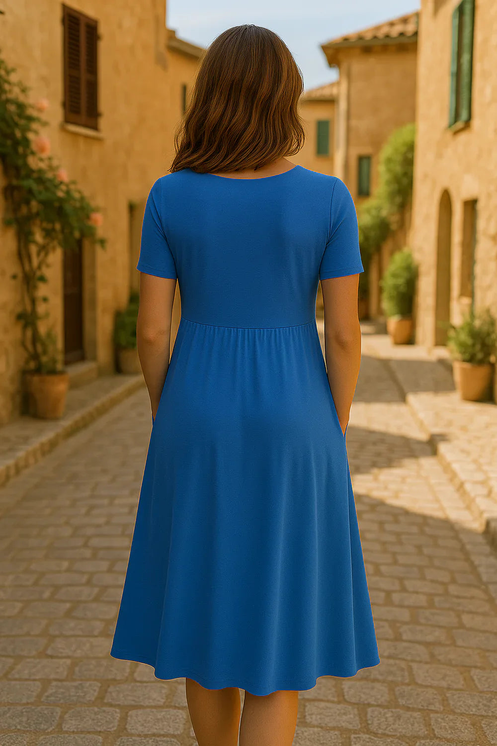 Velia - Lichotivé Žensky Rozšírené Šaty