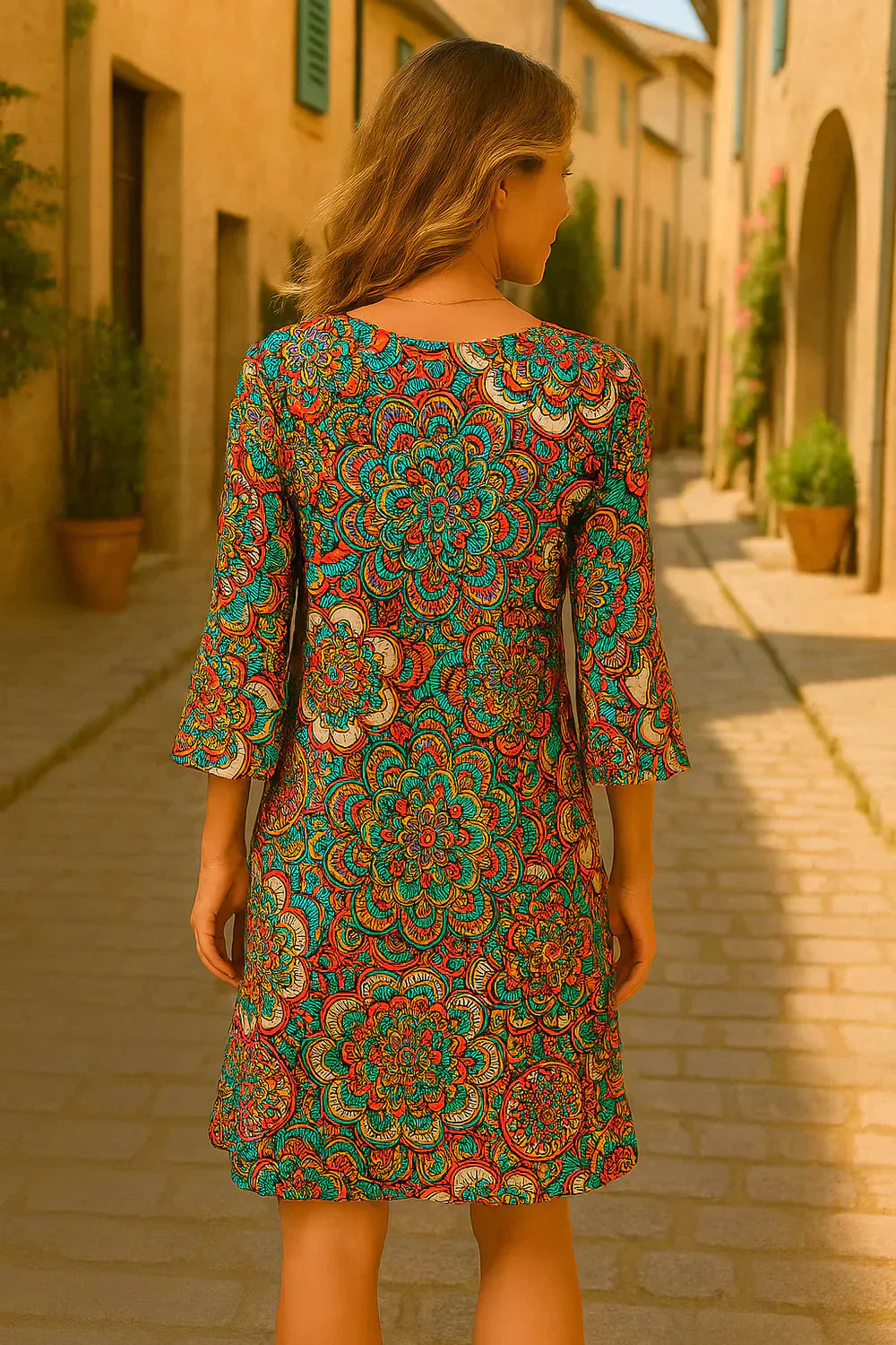 Salomé - Boheme Chic Mandala Bomuldskjole