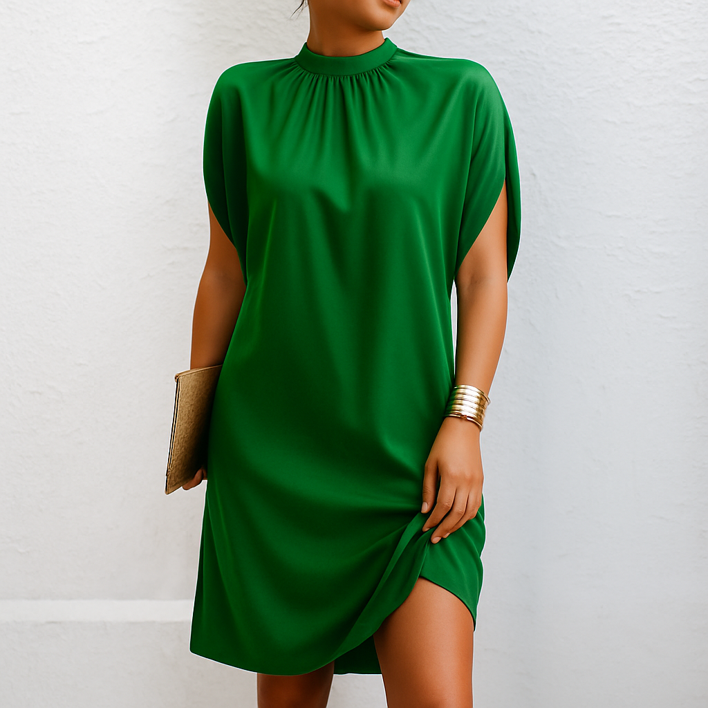 Chiara - Šaty v Intenzívnej Farbe z Luxusného Hodvábu