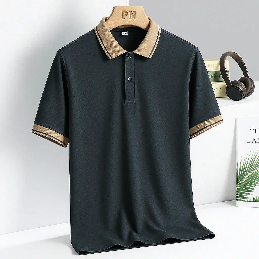 Celian - Lussuosa Polo con Dettagli Dorati