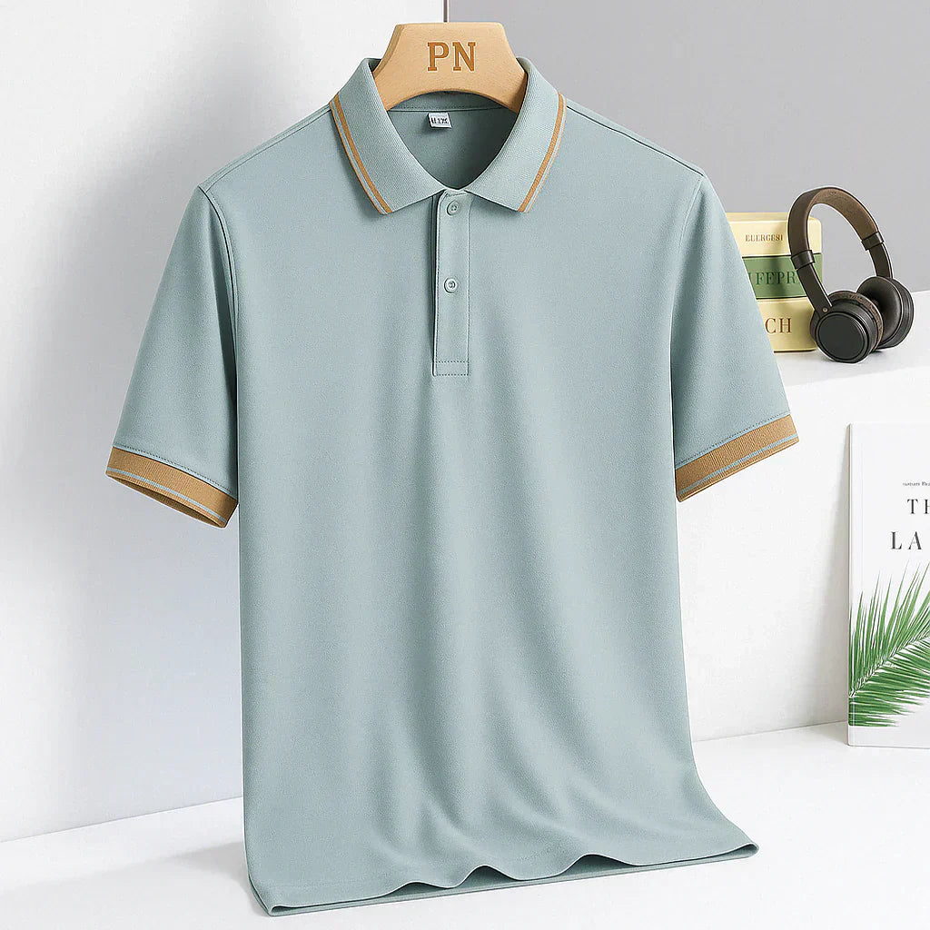 Celian - Lussuosa Polo con Dettagli Dorati