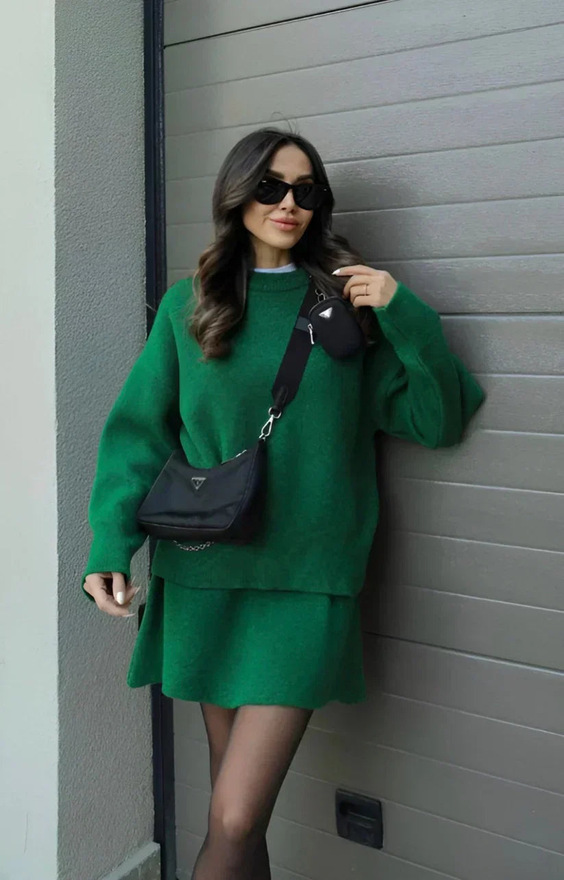 Emmy - Ensemble Pull et Jupe Douceur Cachemire
