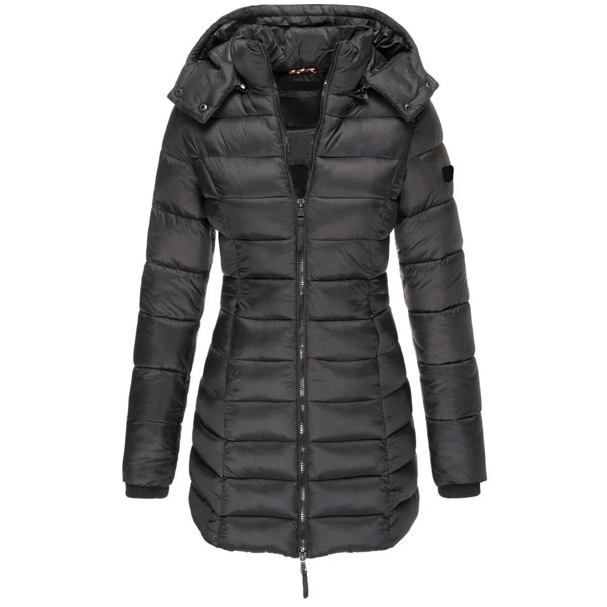 Noéline - Manteau à Capuche Hivernal Matelassé