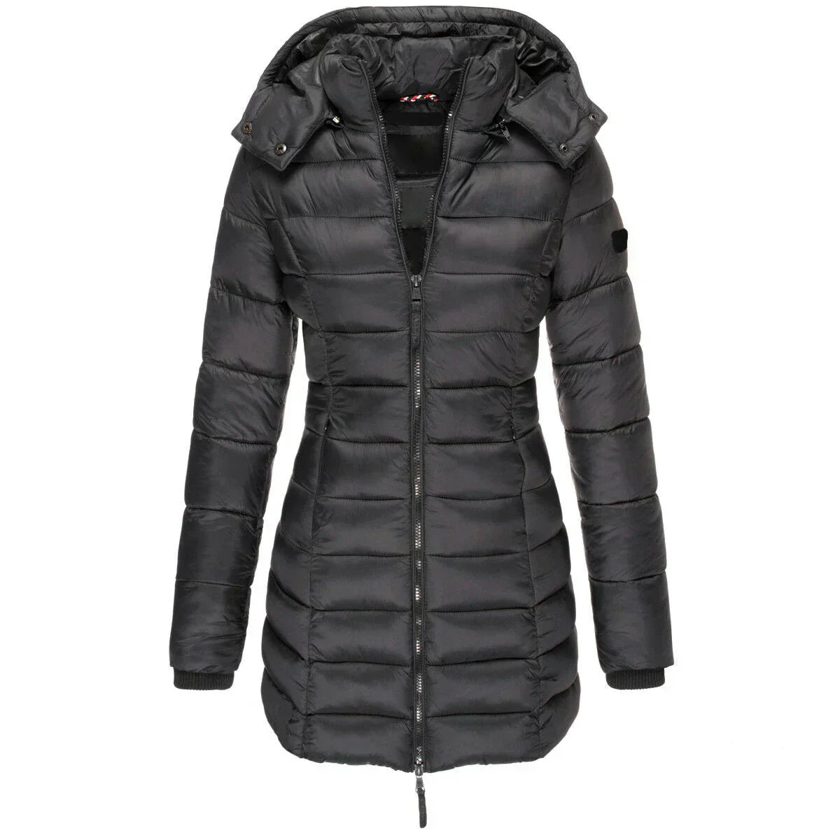 Noéline - Manteau à Capuche Hivernal Matelassé