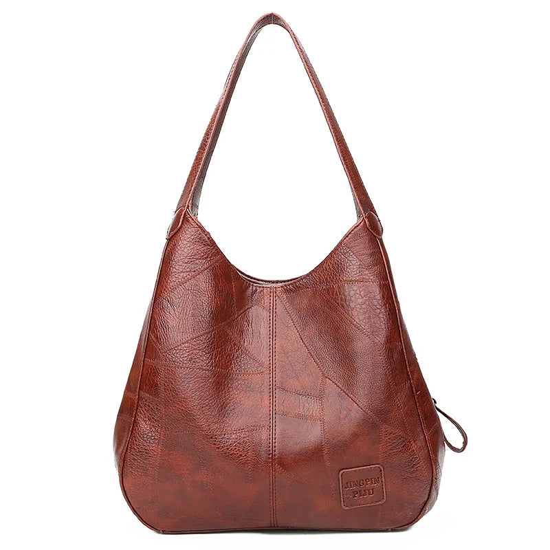 Jihen - Bolso de Mano Vintage de Cuero de Primera Calidad