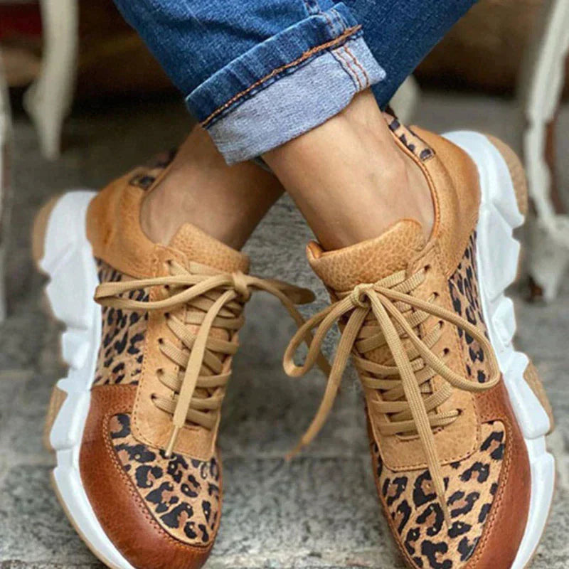 Carisa - Zapatillas Leopardo de Moda Premium