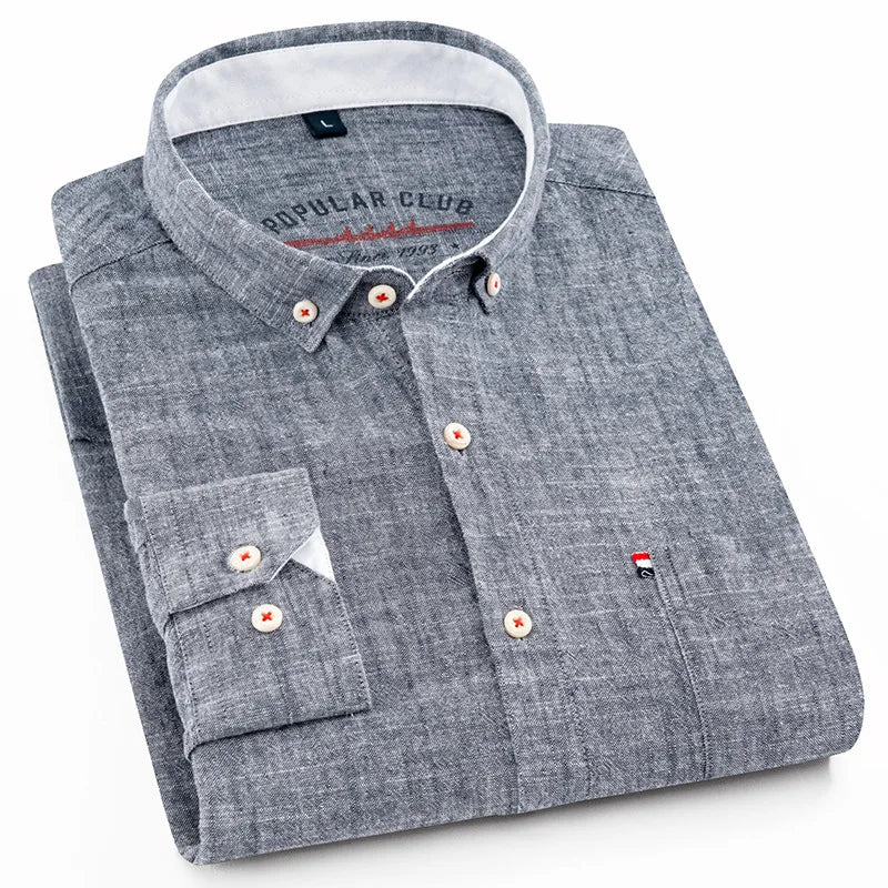 Amaury - Camisa Orgánica de Seda y Lino de Calidad Prestige
