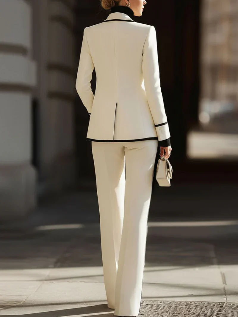 Liyah - Conjunto Tailored Blazer y Pantalón Femenino Ultra Chic