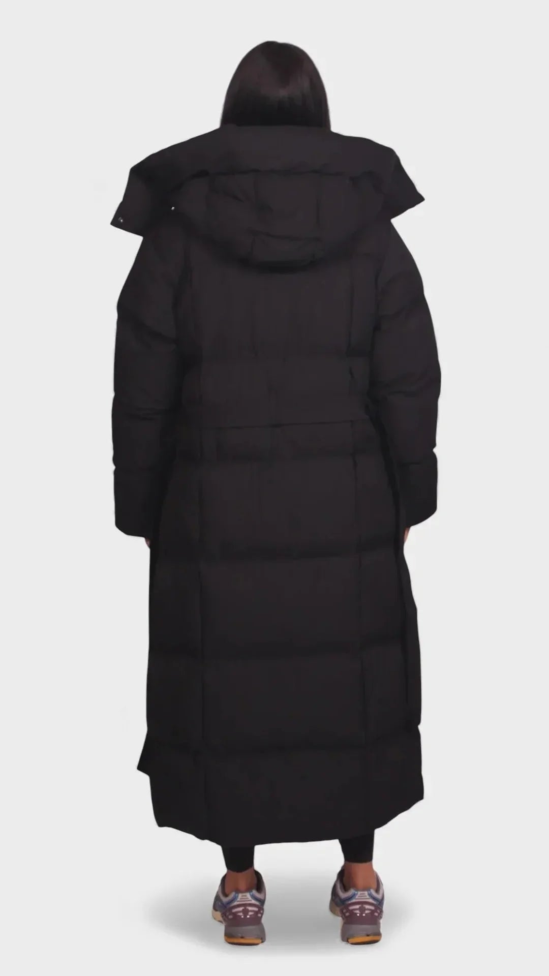 Meriem - Manteau Matelassé Long Ultra Chaud Ceinturé