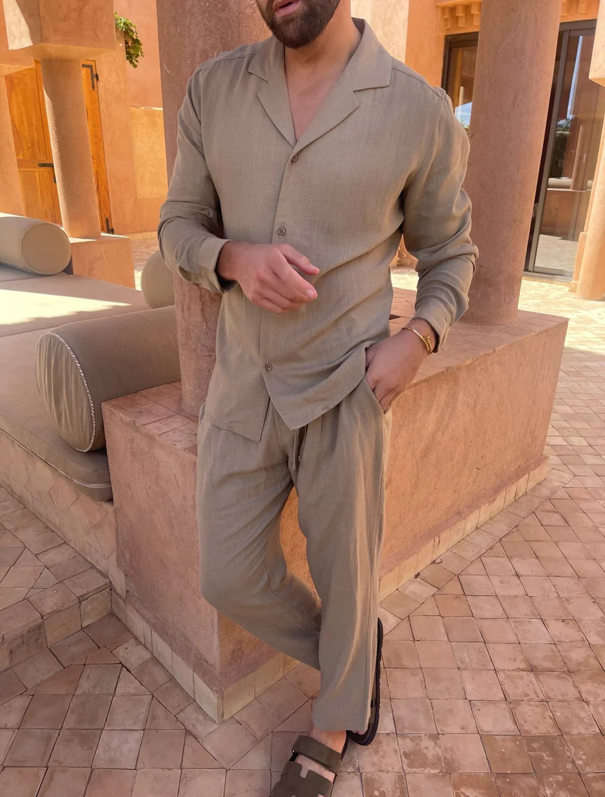 Esteban - Prémiový Priedušný Ľanový Set