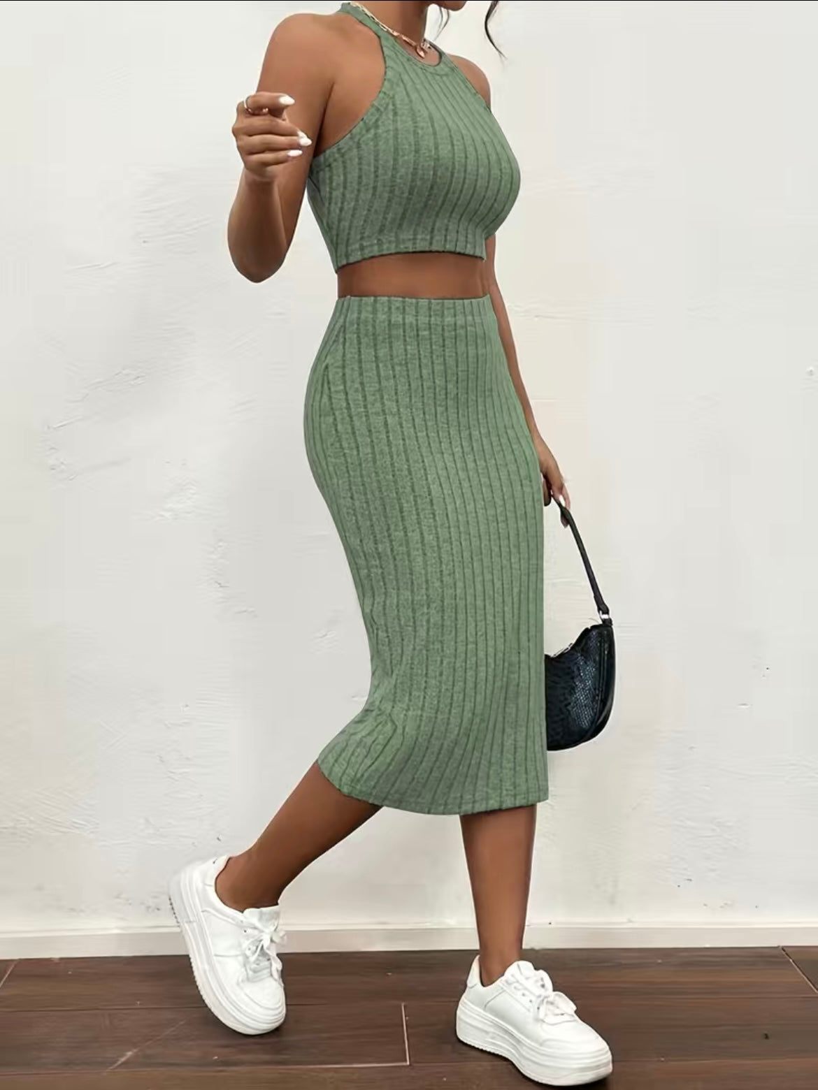 London - Ensemble Jupe Côtelé Premium