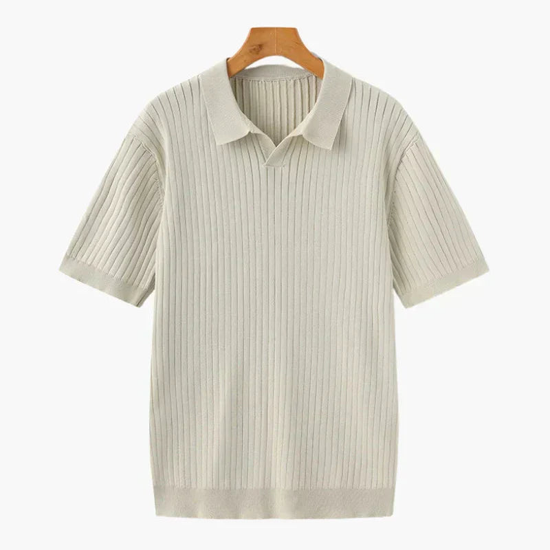 Dimitri - Premium Ribbet Strikket Poloshirt