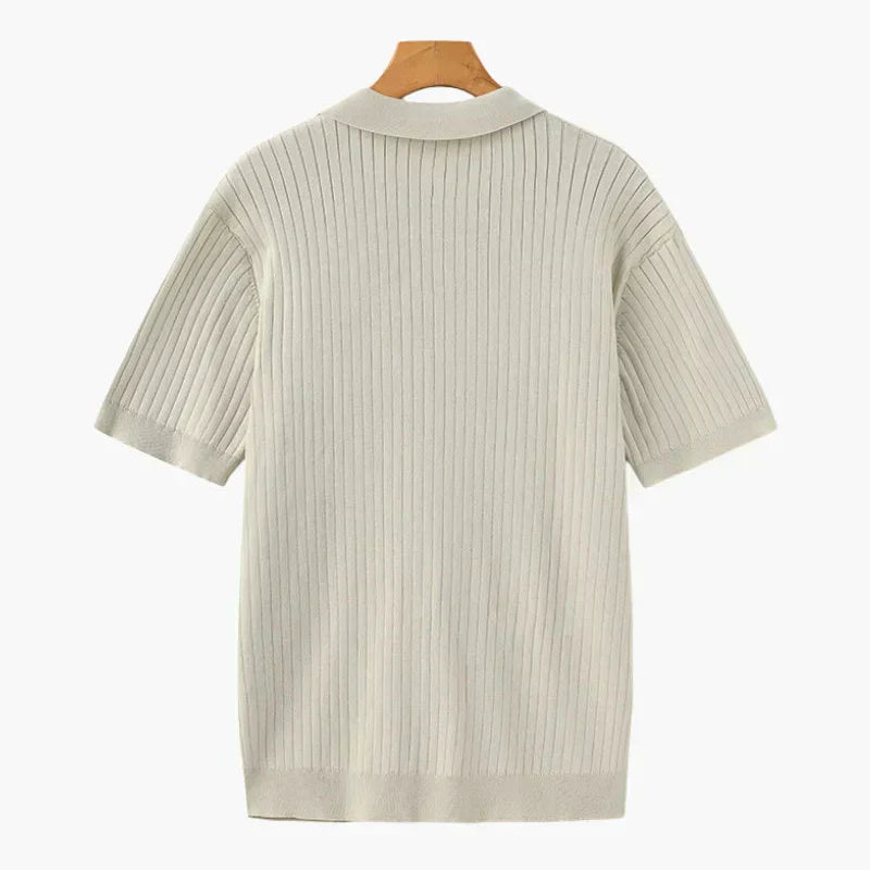 Dimitri - Premium Ribbet Strikket Poloshirt