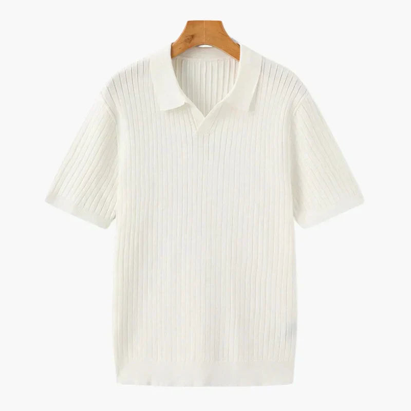 Dimitri - Premium Ribbet Strikket Poloshirt