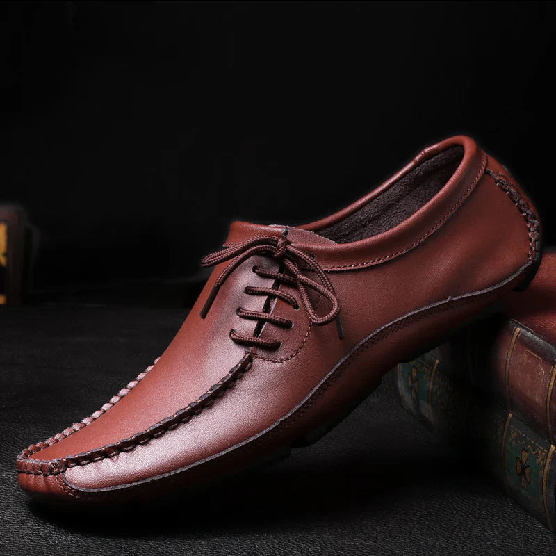 Felipe - Eksklusive Snøremokkasiner i Fineste Læder