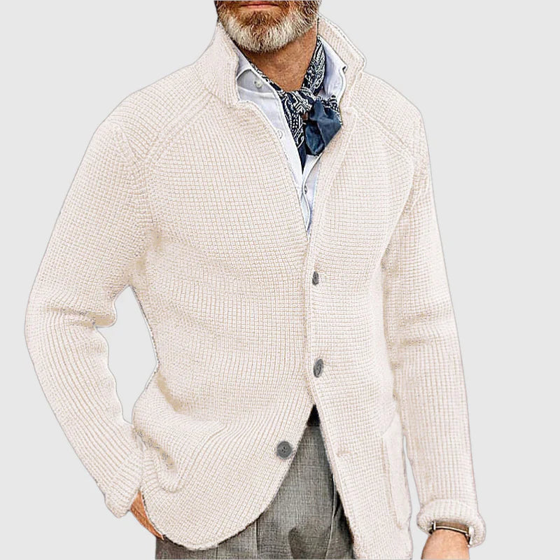 Renato - Elegant Men's Wool Cardigan