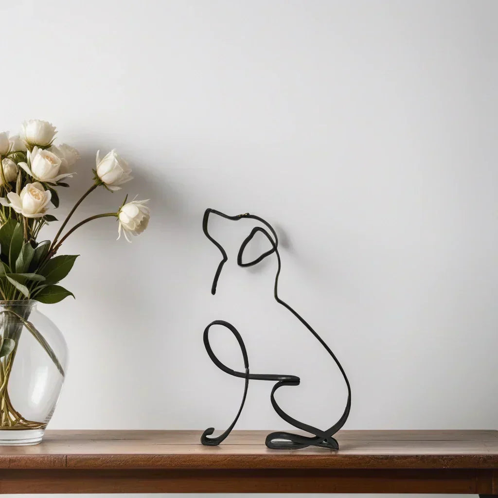 Skund™ - Hunderrace Line Art Skulptur
