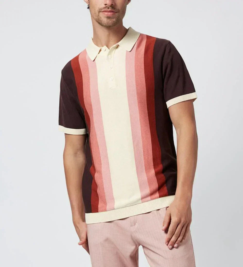 Cayden - Premium Bomulds Farvegradient Poloshirt