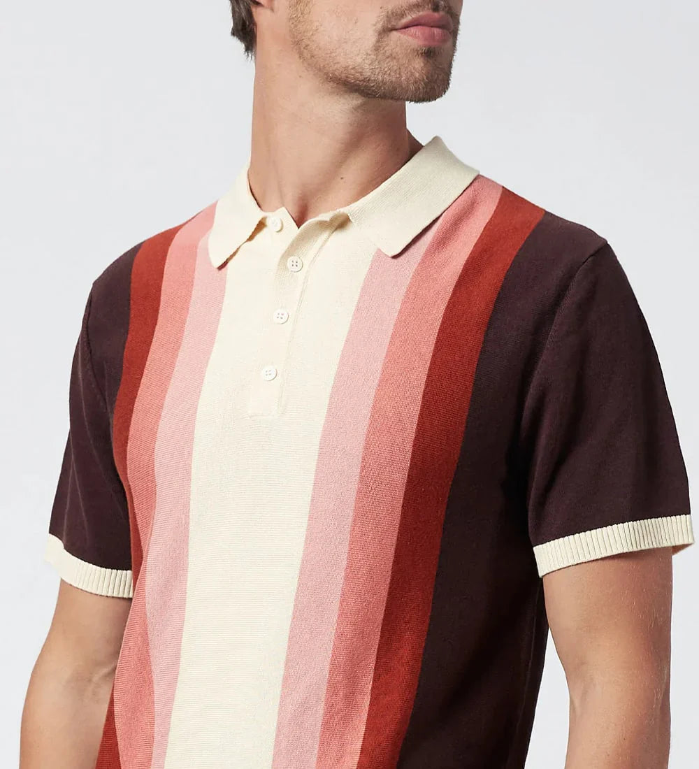 Cayden - Premium Bomulds Farvegradient Poloshirt